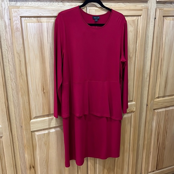 J. Jill Dresses & Skirts - NWT J.Jill red long sleeve dress L